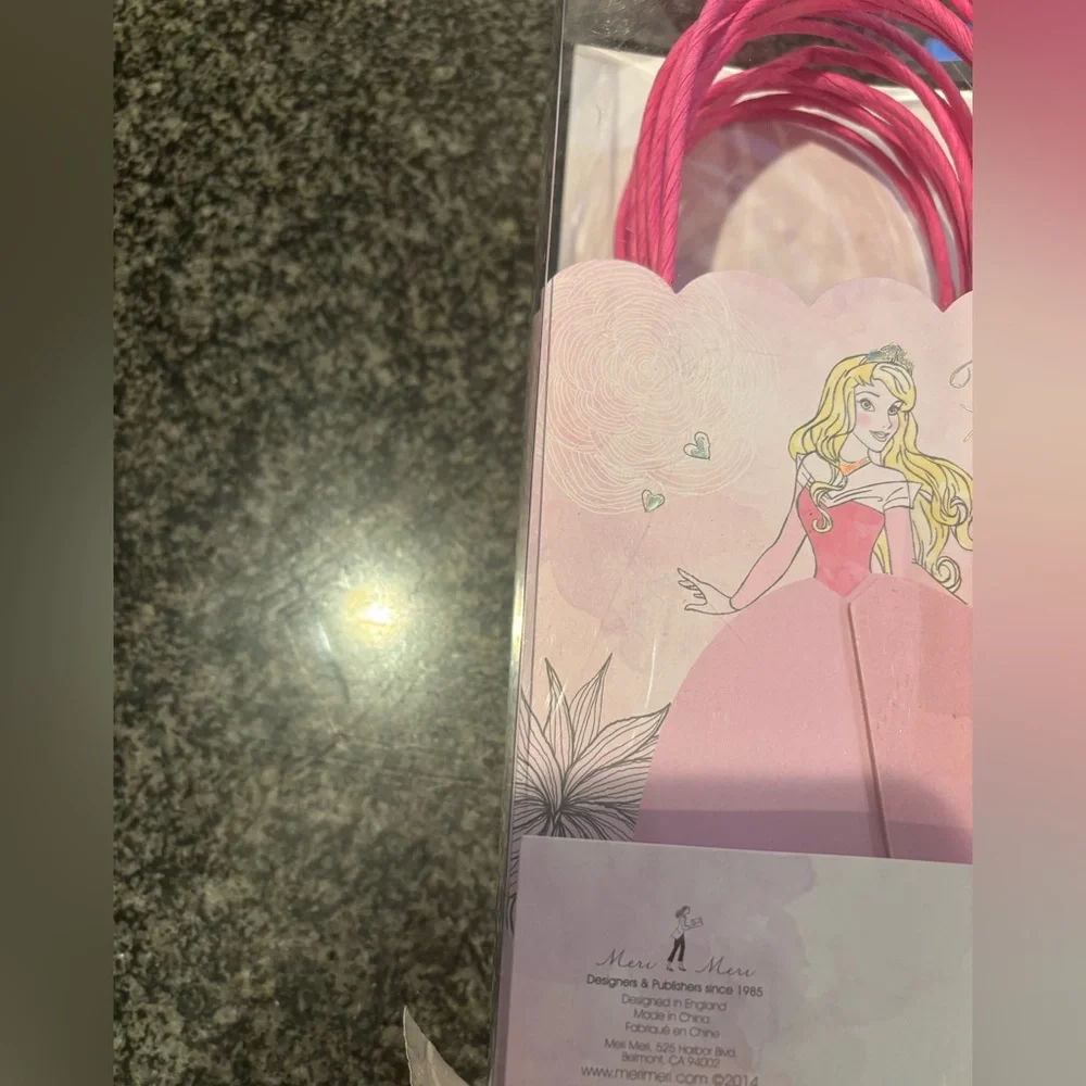 Disney Princess sleeping beauty honey comb Pink Party Bags